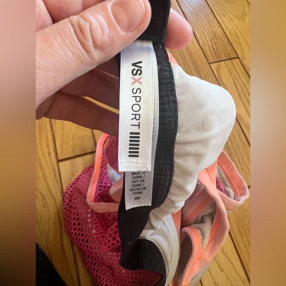 Victoria's Secret - VSX Sport - Pink and Black Mesh Swim Top - Picture 4 of 5